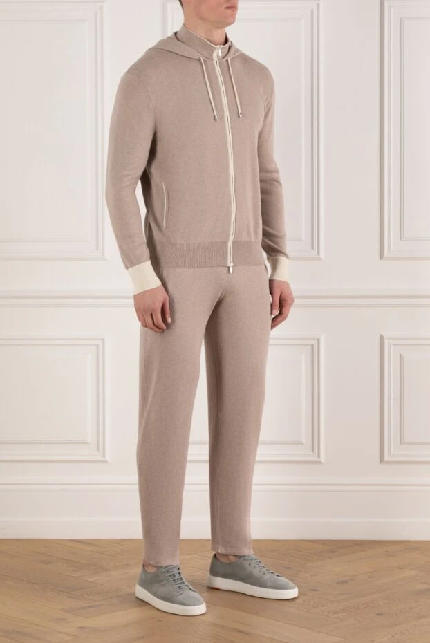 Cesare di Napoli men's tracksuit spring-summer beige 185634 - photo 3