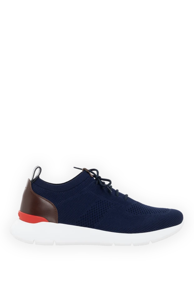 Isaia men's blue cotton sneakers 185660 - photo 1