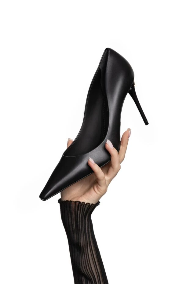 Dolce & Gabbana туфлі-човники з натуральної шкіри чорні 185948 - фото 3