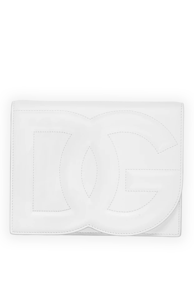 Dolce & Gabbana women's white dg logo crossbody bag in calfskin for women 185954 - photo 1