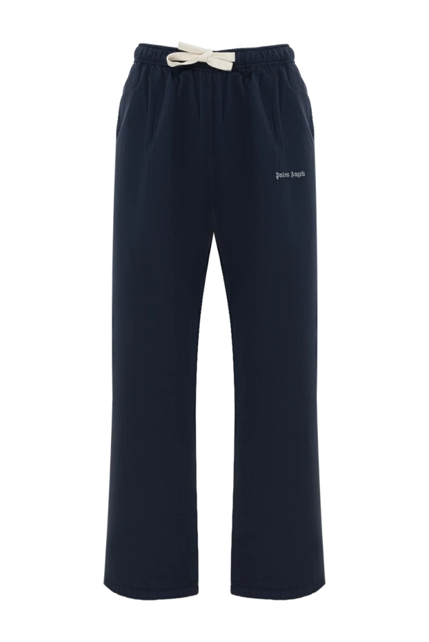 Palm Angels blue men's cotton drawstring trousers 185969 - photo 1