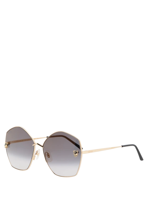 Cartier большие солнцезащитные очки panthere женские 186011 - фото 3