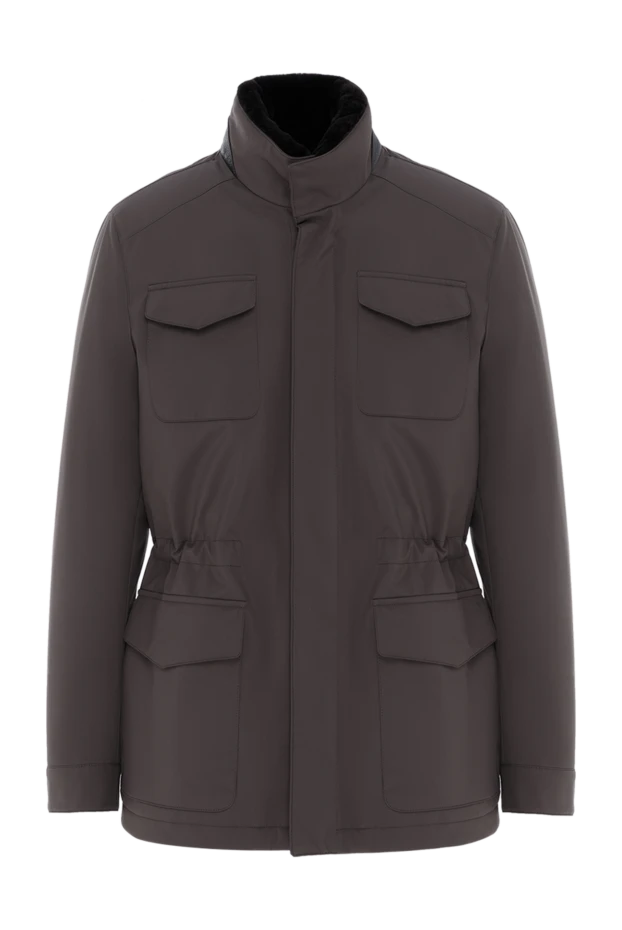 Enrico Mandelli brown tanker jacket mens 186042 - photo 1