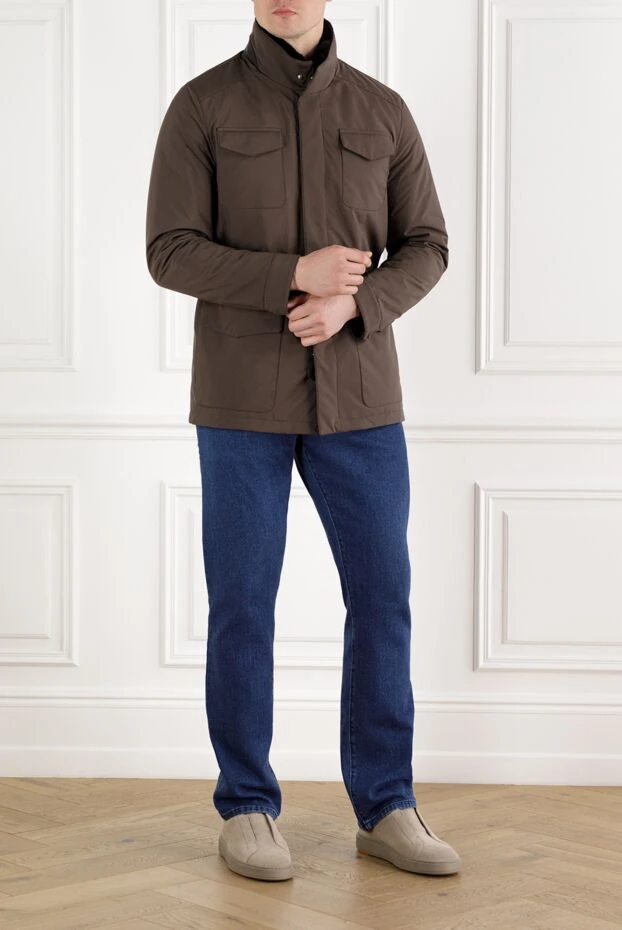 Enrico Mandelli brown tanker jacket mens 186042 - photo 2