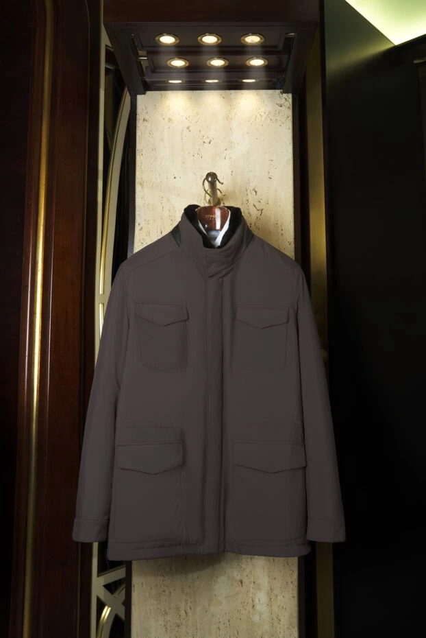 Коричневая куртка в стиле танкер мужская - фото 2