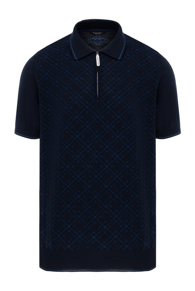 Stefano Ricci men's blue checkered zip-up polo 186098 - photo 1