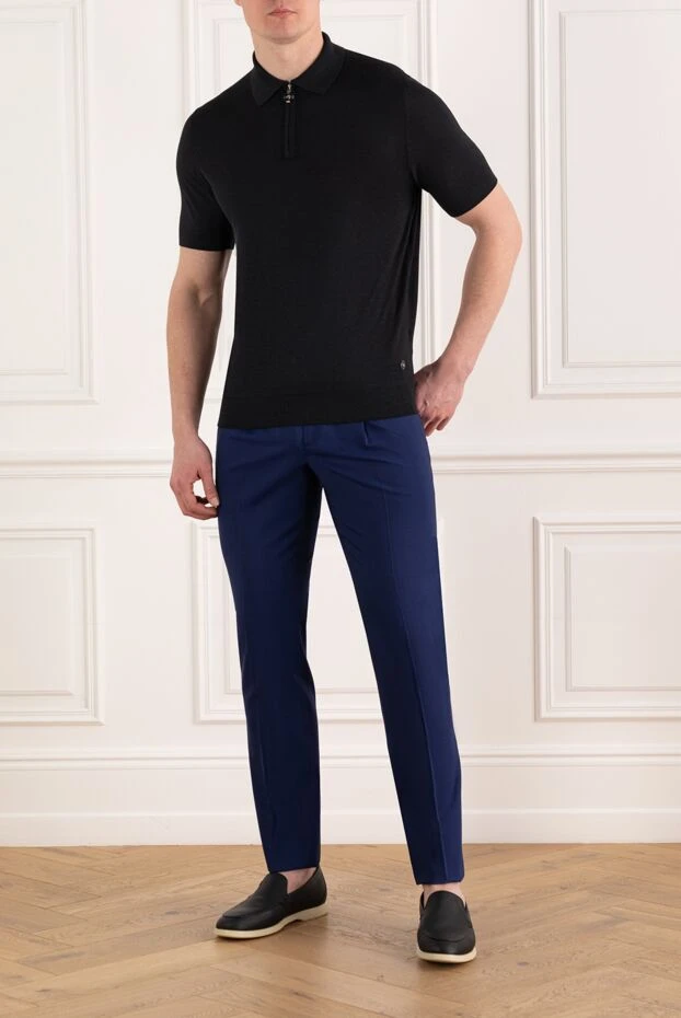 Stefano Ricci men's gray knitted silk polo 186122 - photo 2