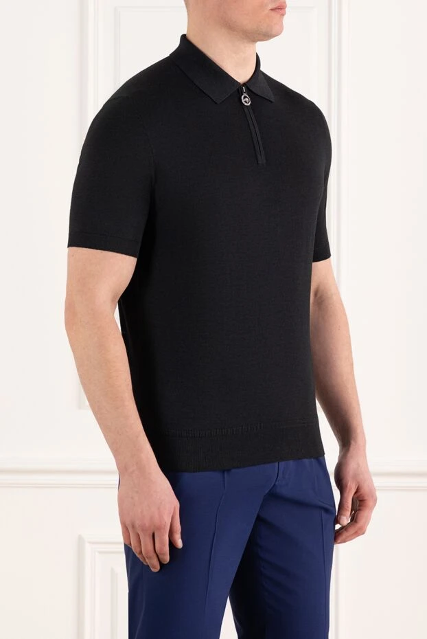 Stefano Ricci men's gray knitted silk polo 186122 - photo 3