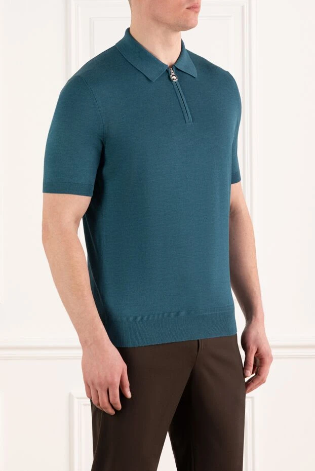 Stefano Ricci men's green knitted silk polo 186125 - photo 3