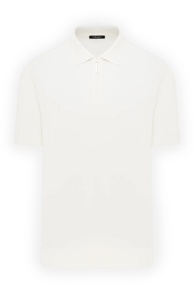 Stefano Ricci men's white cotton polo with logo 186137 - photo 1