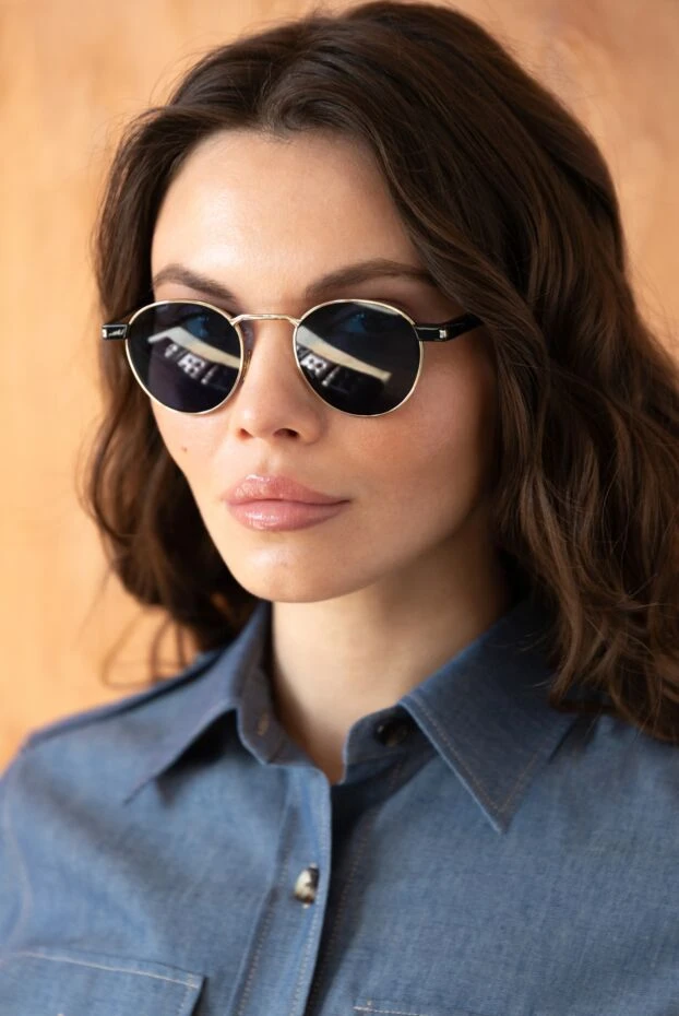 Saint Laurent round metal sunglasses for women 186321 - photo 2