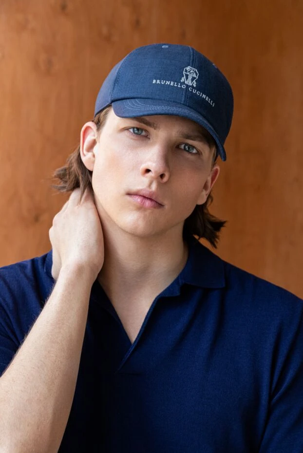 Loro Piana empire polo shirt without buttons, blue 186349 - photo 2