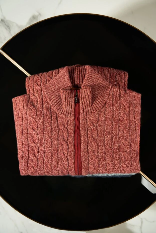 Loro Piana treccia cashmere jumper red 186356 - photo 3