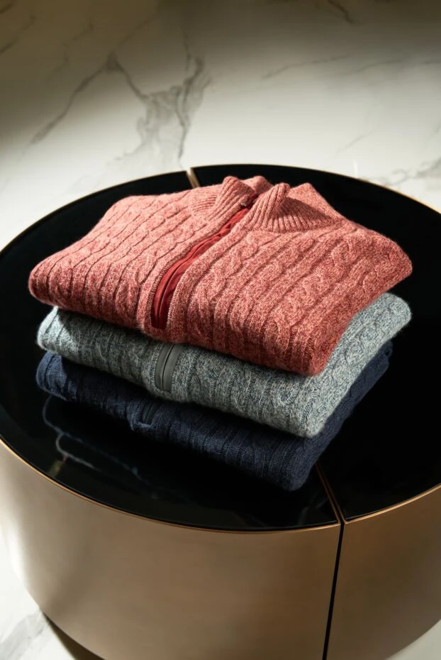 Loro Piana treccia cashmere jumper red 186356 - photo 2