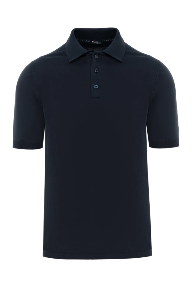 Kiton men's black polo with cotton buttons 195658 - photo 1