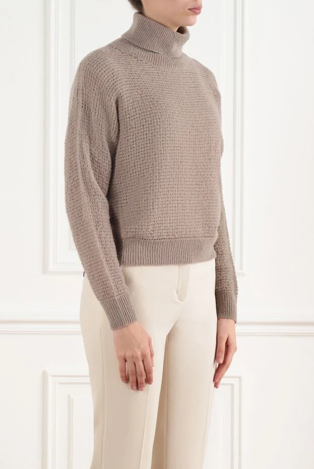 Peserico knitted golf brown women's 186441 - photo 3