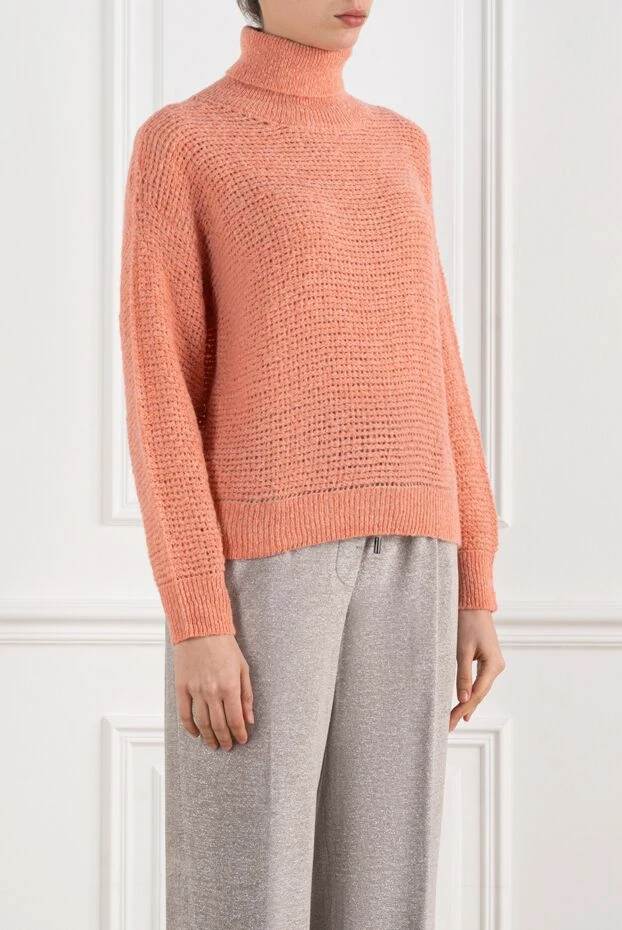 Peserico knitted golf orange women's 186442 - photo 3
