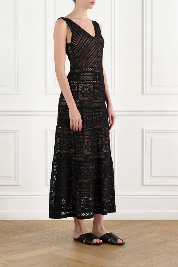 D.Exterior long lace dress with deep v-neck 186499 - photo 3