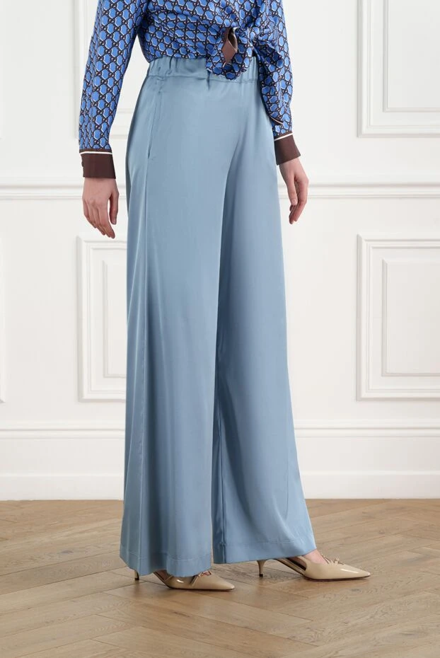 D.Exterior women's blue wide trousers 186503 - photo 3