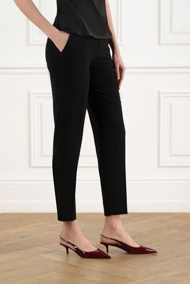 D.Exterior women's black classic trousers with elastic 186504 - photo 3
