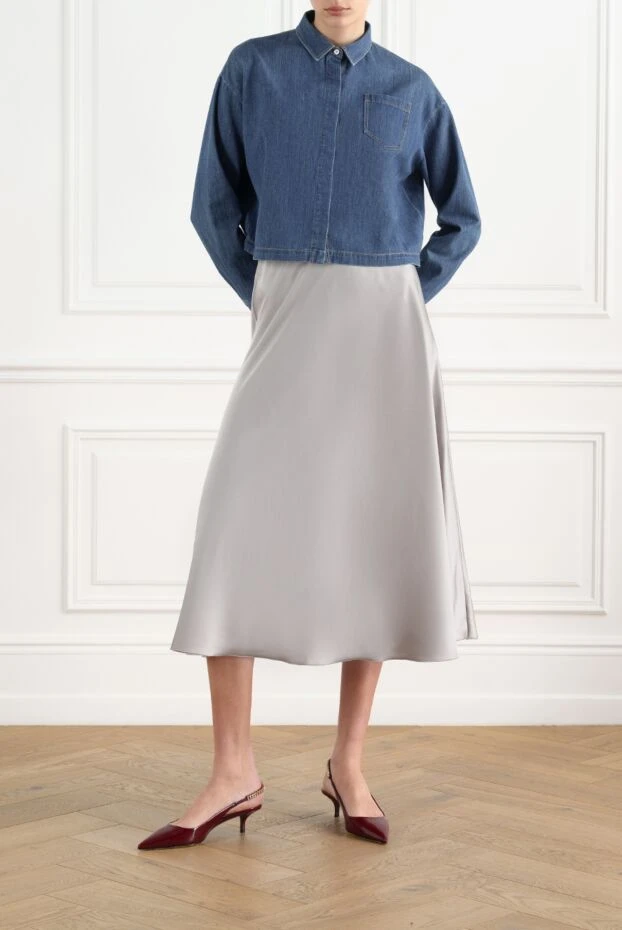D.Exterior women's gray midi skirt 186513 - photo 2