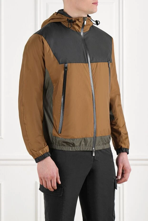 Corneliani men's brown jacket with contrasting inserts with zippers 186526 - photo 3