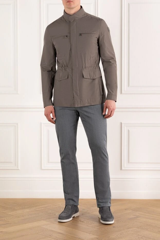 Corneliani men's brown jacket with stand-up collar 186527 - photo 2