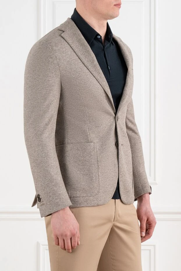 Corneliani beige jacket of six with patch pockets 186542 - photo 3