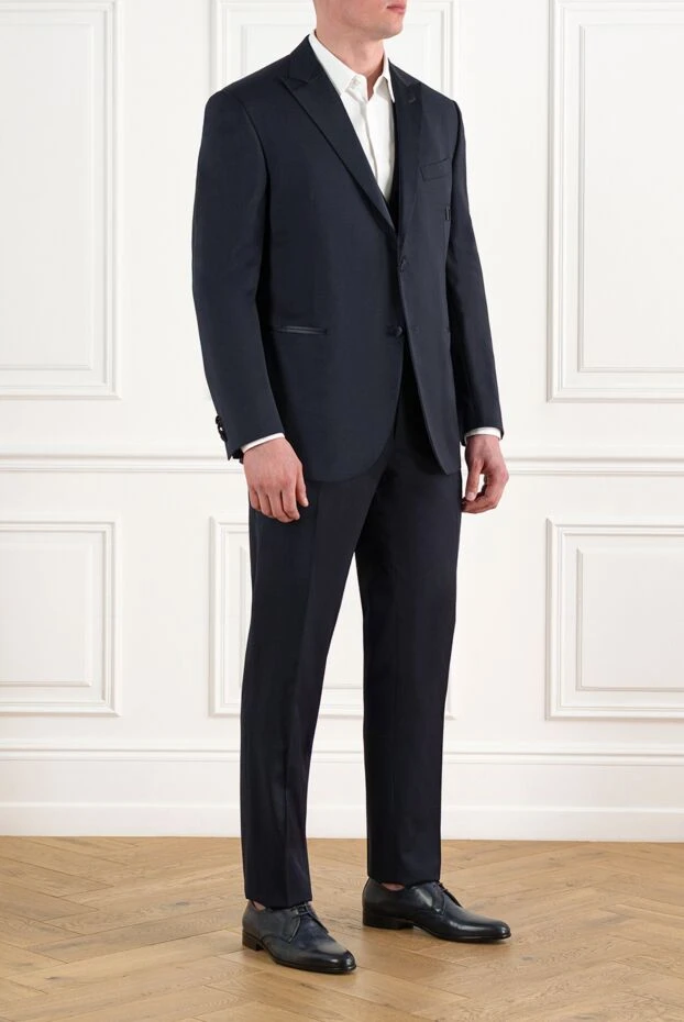 Corneliani a wool tuxedo with satin lapels and a fitted fit 186563 - photo 3