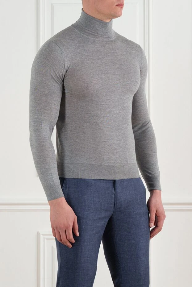 Corneliani men's gray warm wool golf 186620 - photo 3