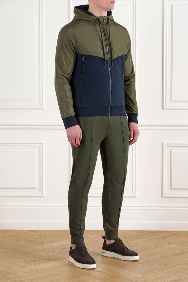 Corneliani прогулянковий костюм чоловічий двокольоровий з капюшоном 186638 - фото 3