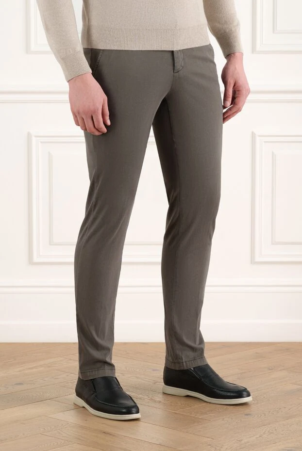Cesare di Napoli gray men's combined trousers 186674 - photo 3