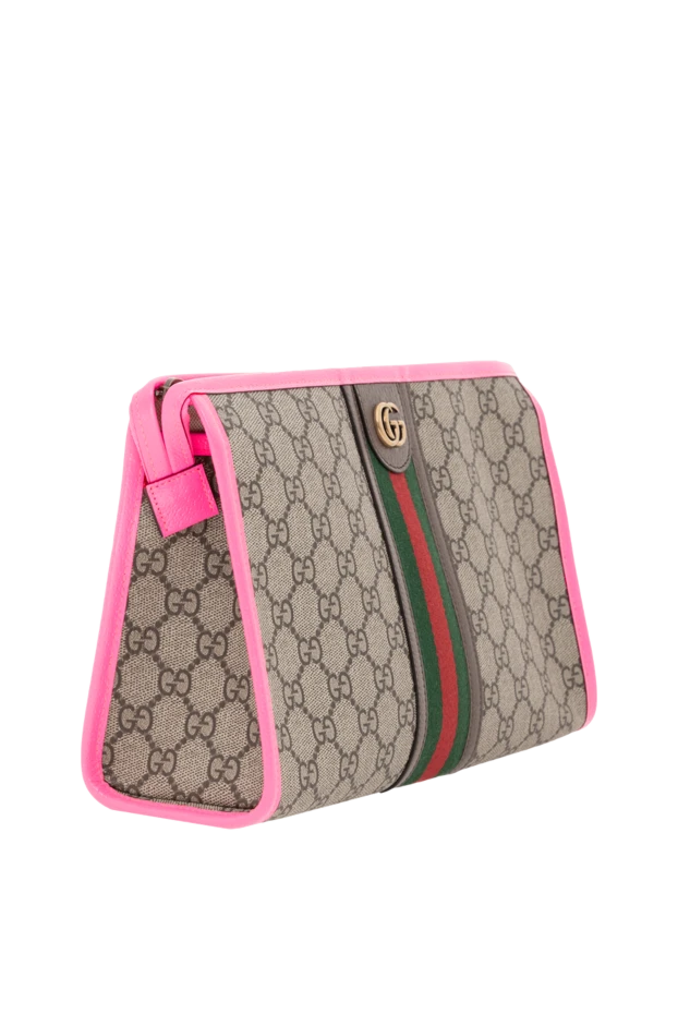Gucci ophidia clutch with gg symbol brown women's 186703 - photo 3