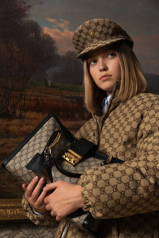 Gucci men's cap gg canvas flat cap beige 186756 - photo 2