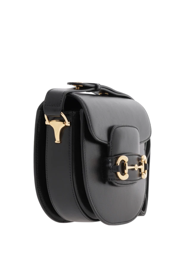Gucci horsebit 1955 mini shoulder bag in black leather 186766 - photo 3