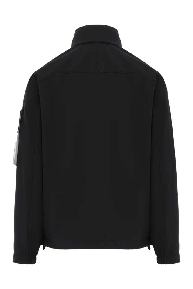 Stone Island черная куртка с логотипом мужская на молнии 186892 - фото 2