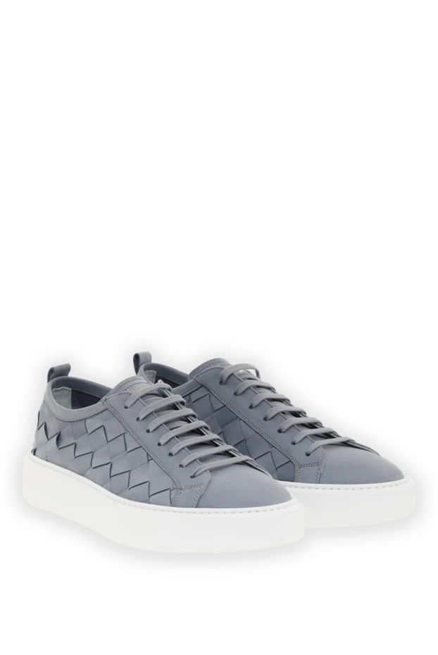 Barrett men's gray woven calfskin sneakers 186926 - photo 3