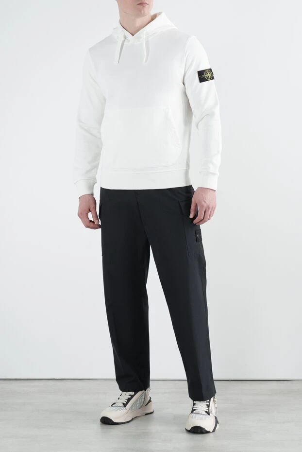 Stone Island мужские брюки черные с эластичным поясом 186961 - фото 2