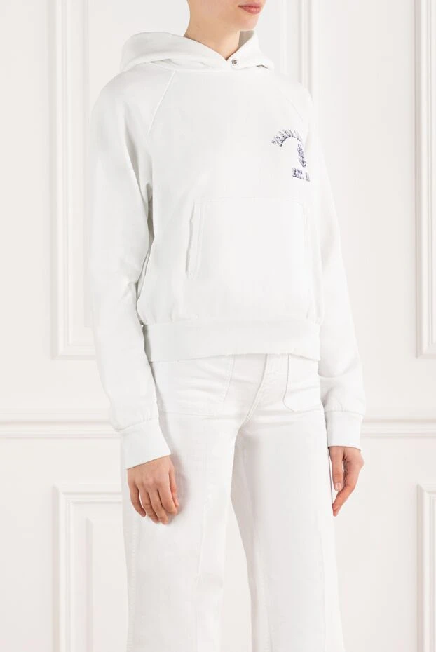 Prada white cotton hoodie with logo 186991 - photo 3