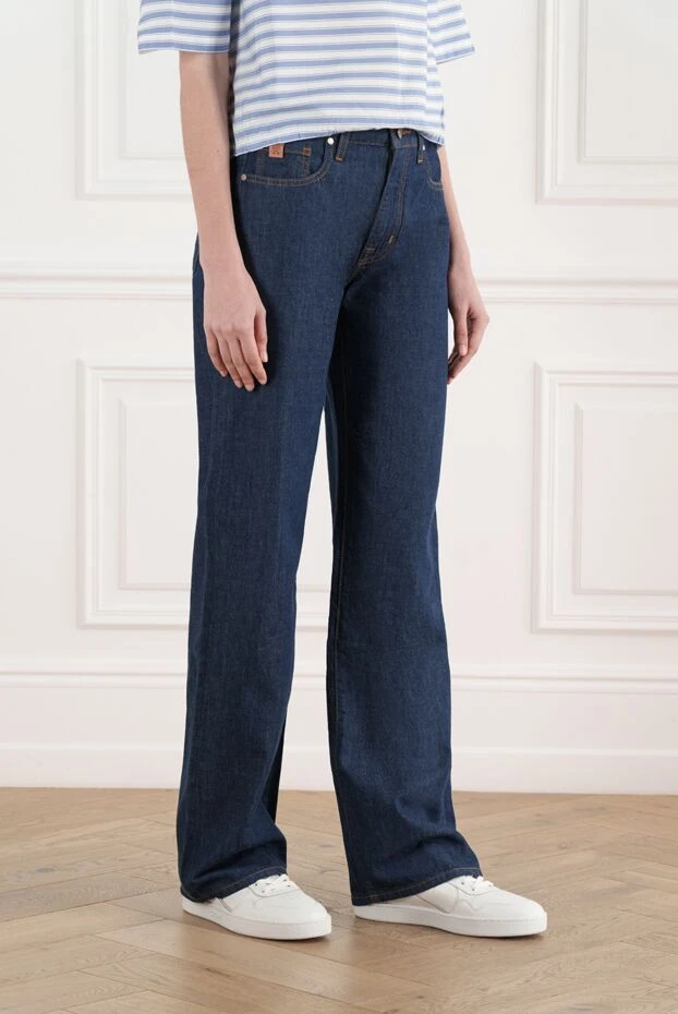 Jacob Cohen women's blue straight cotton jeans 187016 - photo 3