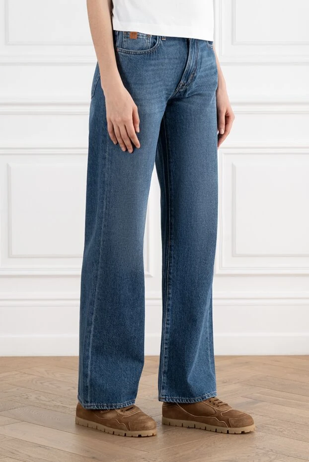 Jacob Cohen women's blue flared jeans with logo 187017 - photo 3