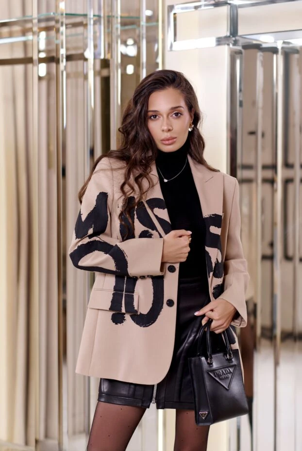 Dior жакет с miss dior граффити бежевый 187061 - фото 3