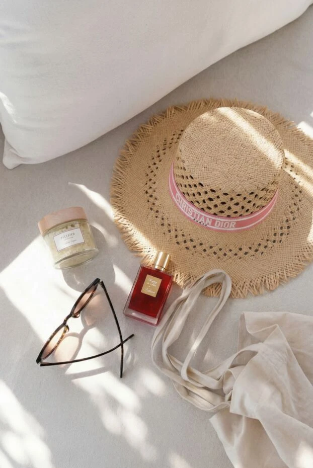 Dior солом'яний капелюшок жіночий жовтий з логотипом 187066 - фото 2