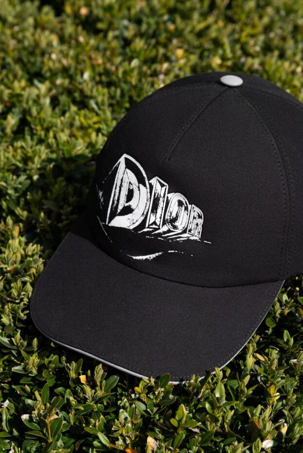 Dior cotton baseball cap with logo print, black, men's 187070 - photo 2