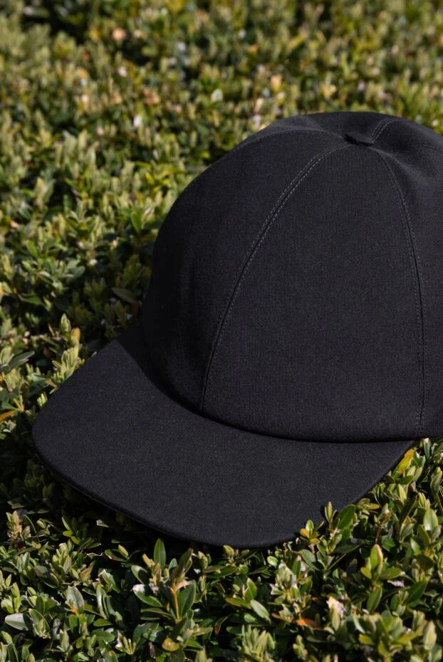 Dior men's black cotton baseball cap with ribbon 187071 - photo 2
