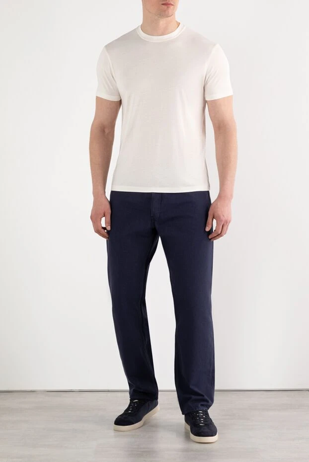 Tom Ford однотонна футболка з бавовни з ліоцеллом біла 187100 - фото 2