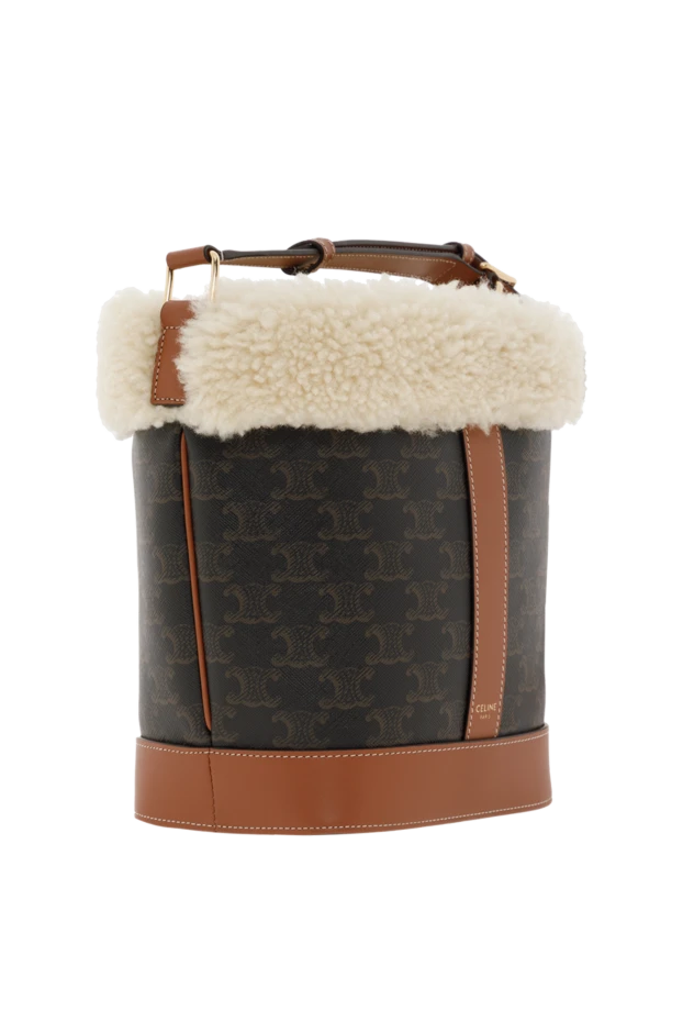 Celine small bag in triomphe canvas and sheepskin 187132 - photo 3