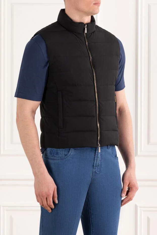 Moorer warm vest oliver men's black with zipper 187157 - photo 3