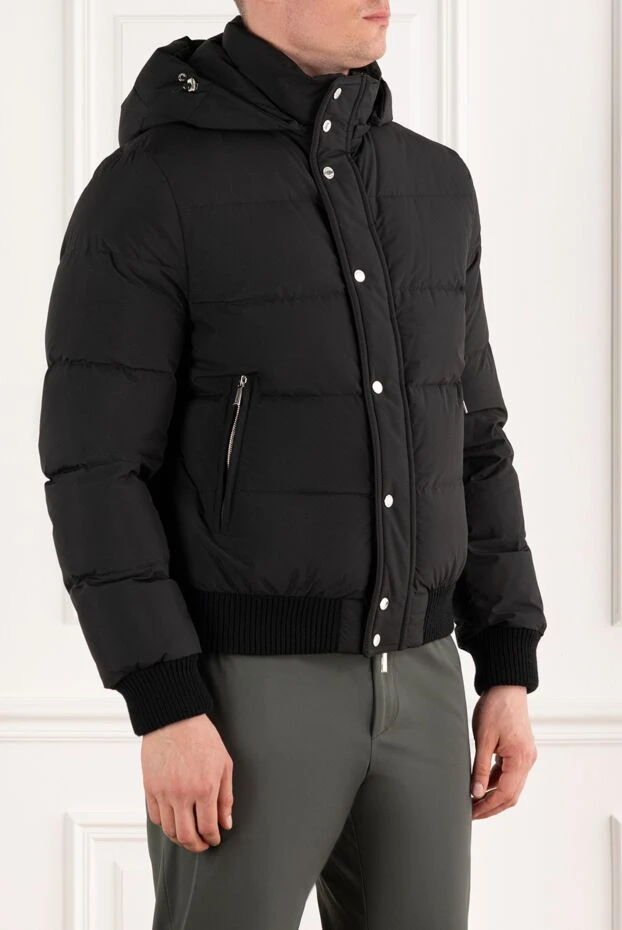 Moorer boudin bomber jacket insulated with goose down, black, men's 187158 - photo 3