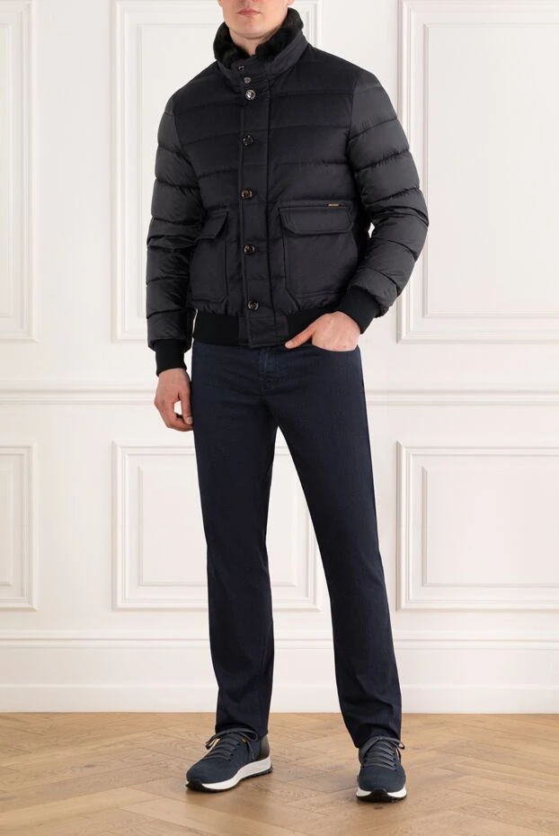 Moorer quilted bomber jacket with goose feather insulation 187160 - photo 2